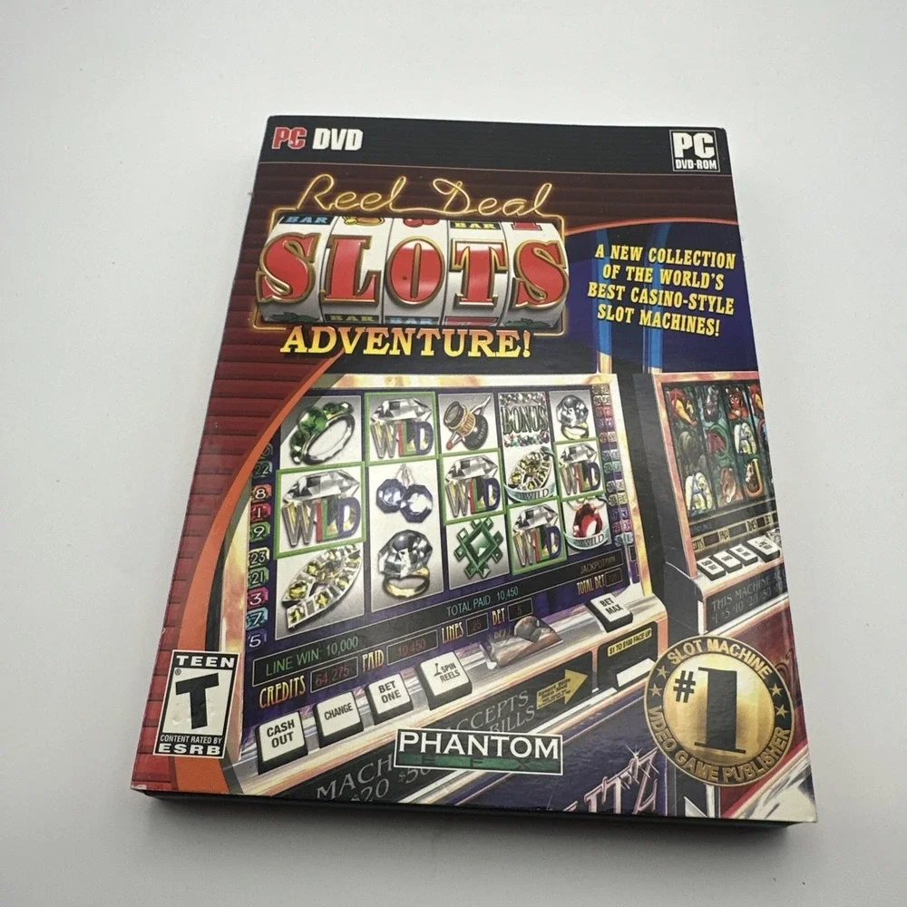 Reel Deal Slots Adventure (PC, 2009) Tested Works Excellent Condition CIB